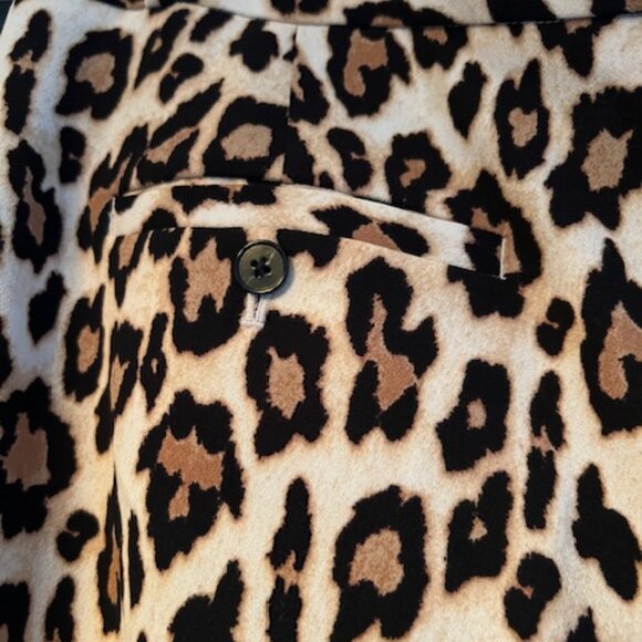 Banana Republic Leopard Print Avery Pant. Size 10 - Picture 6 of 9
